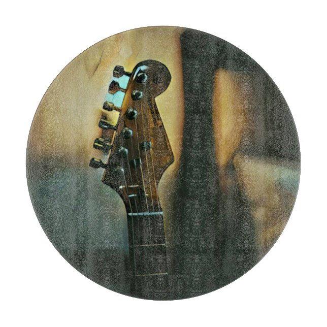 Planche À Découper Cadeaux de guitare vintages (Devant)