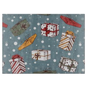 Planche À Découper Cadeaux de Noël motif