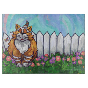 Planche À Découper Cadeaux et accessoires de chats de gingembre