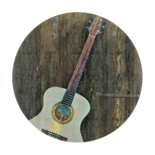 Planche À Découper Cadeaux pour un musicien guitariste (Devant)