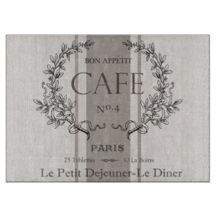 Planche À Découper café français vintage moderne