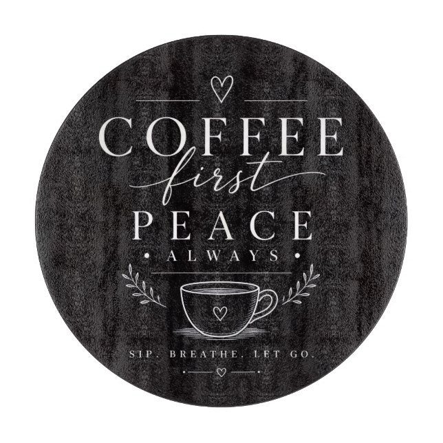 Planche À Découper Café première paix (Devant)
