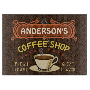 Planche À Découper Café-restaurant avec le nom personnalisé par   de