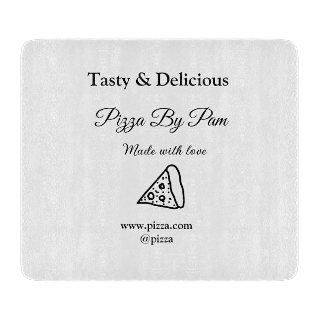 Planche À Découper Café restaurant pizza savoureuse fait avec amour a (Devant)