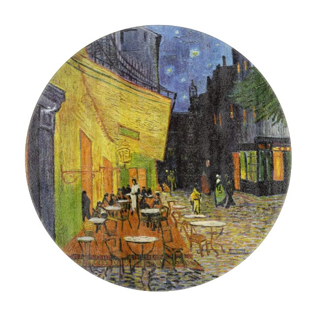 Planche À Découper Café Terrasse à Night Van Gogh (Devant)
