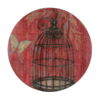 Cage d'oiseaux décorative avec papillons