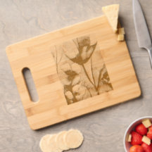 California Poppy Cutting Board