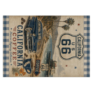 Planche À Découper California Route 66 Préparation de café Americana