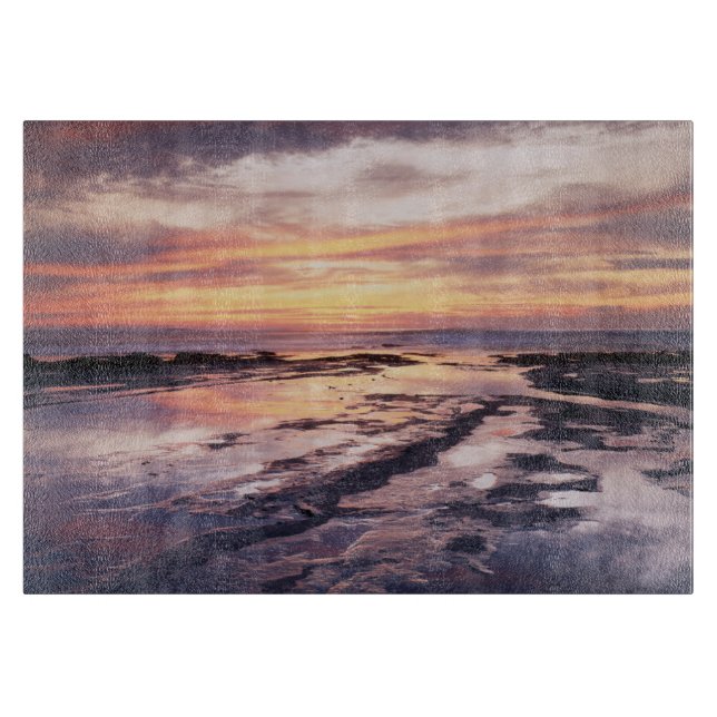 Planche À Découper Californie, San Diego, Sunset Cliffs, Sunset 1 (Devant)
