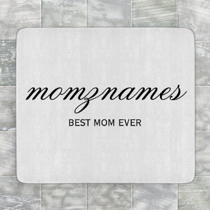 Planche À Découper Calligraphie de nom personnalisée Meilleure Maman