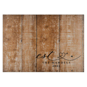Planche À Découper Calligraphie moderne personnalisée 