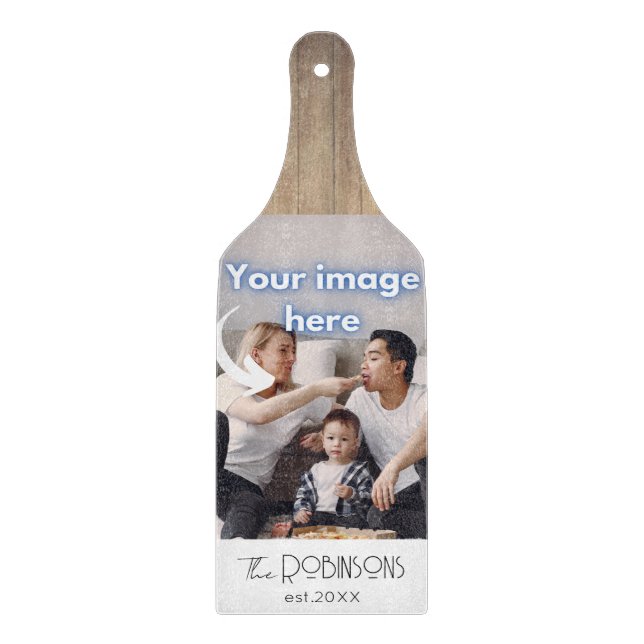 Planche À Découper Calligraphie personnalisée Russe Modèle photo (Devant)