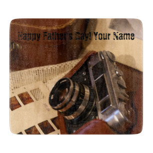 Planche À Découper Caméra photo analogique rétro