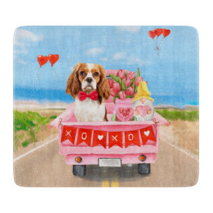 Planche À Découper Camion de la Saint-Valentin coeurs Cavalier King D