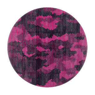 Planche À Découper Camouflage hexagonal, texture militaire arrière -