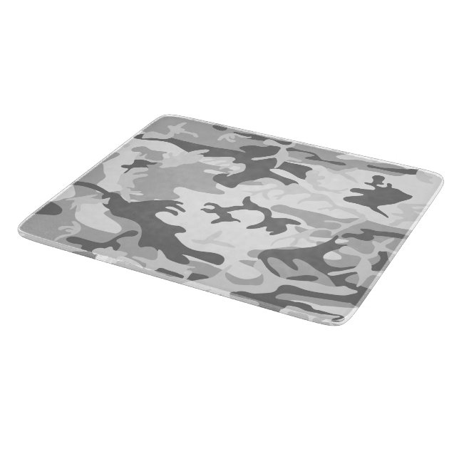 Planche À Découper Camouflage neige gris d'hiver, Militaire, Armée (Coin)