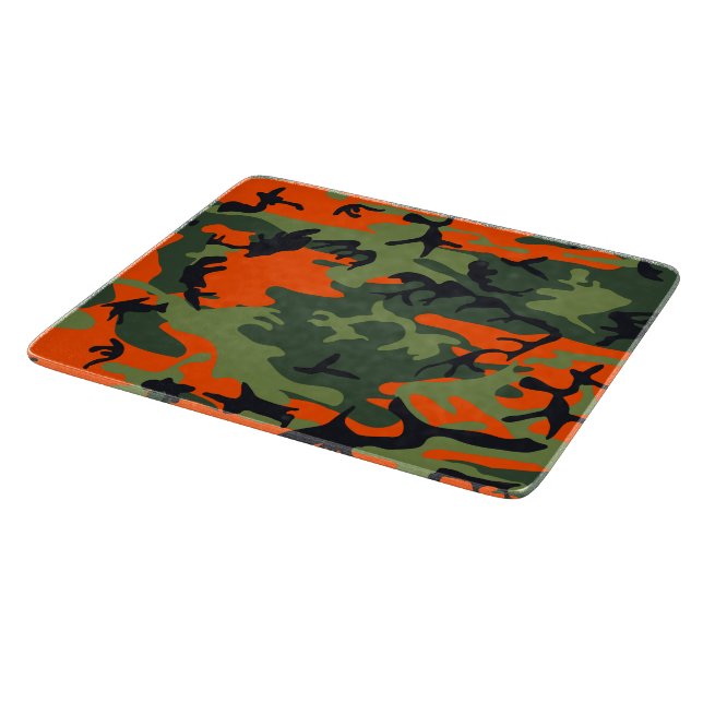 Planche À Découper Camouflage orange et vert, Militaire, Armée (Coin)