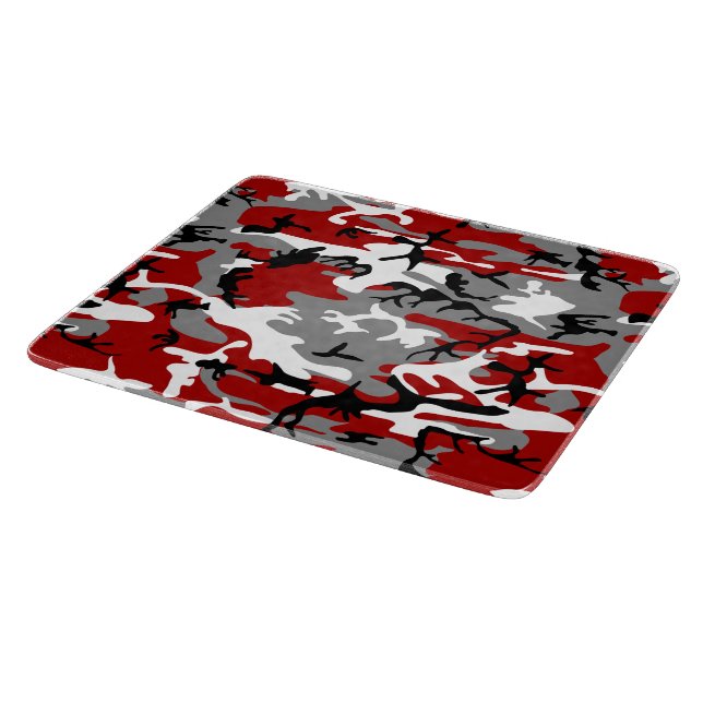 Planche À Découper Camouflage rouge et gris, Militaire, Armée (Coin)