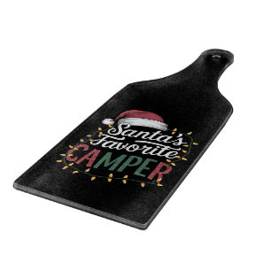 Planche À Découper Camping Noël Le cadeau préféré de Santa pour campe