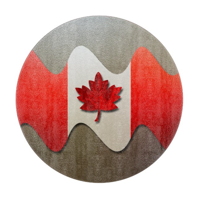 Planche À Découper Canada Flag-Chrome par Shirley Taylor (Devant)