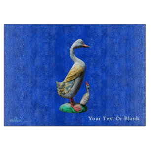 Planche À Découper Canards patinés en bois