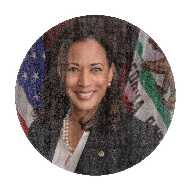 Planche À Découper Candidat Kamala Harris à la présidence US 2024 (Devant)