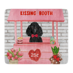Planche À Découper caniche Chien Valentine's Day Kissing Booth