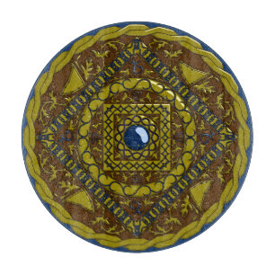 Planche À Découper Capricorne Mandala Glass Cutting Board