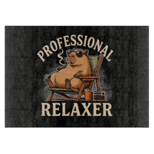Planche À Découper Capybara Drôle Relaxologue Professionnel