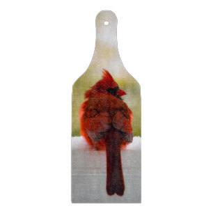 Planche À Découper Cardinal En Neige