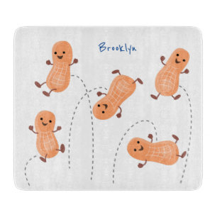 Planche À Découper Caricature de cacahuètes joyeux sautillant