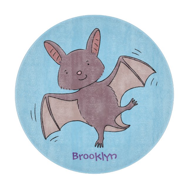Planche À Découper Caricature de vol de chauve-souris (Devant)