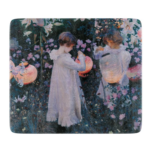 Planche À Découper Carnation, Lily, Lily, Rose (John Singer Sargent) (Devant)