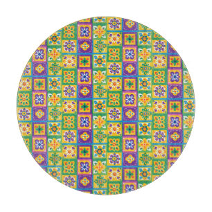 Planche À Découper Carreaux colorés