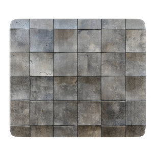 Planche À Découper Carreaux de pierre gris Motif