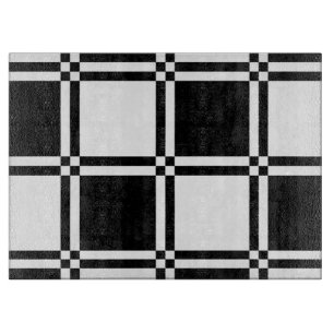 Planche À Découper Carreaux Noir et Blanc