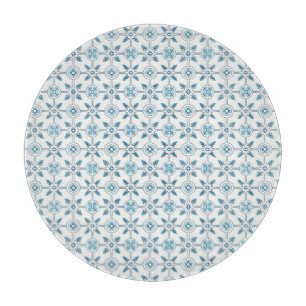 Planche À Découper Carrelage bleu marocain Motif