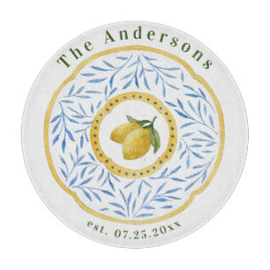 Planche À Découper Carrelage italien Floral Personnalisé Année Année