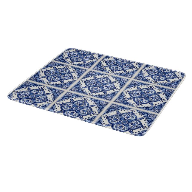 Planche À Découper Carrelage méditerranéen, Portugais, Azulejo, Majol (Coin)