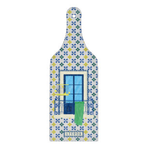 Planche À Découper Carrelage portugais et balcon de fenêtre avec oise