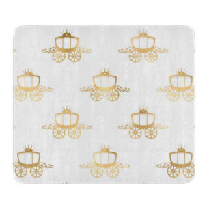 Planche À Découper Carrosses Dorés Cendrillon Princesse Royale Magie