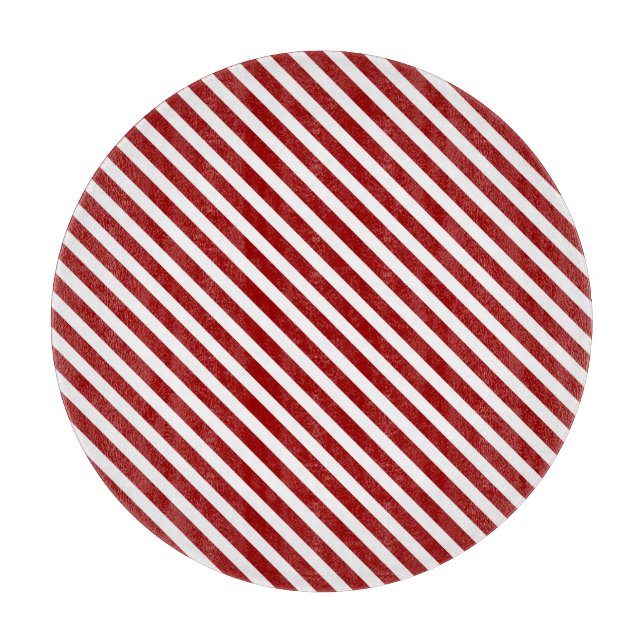 Planche À Découper Carte à découper à rayures rouges (Devant)