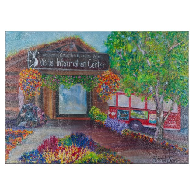 Planche À Découper Carte à découper Anchorage Visitor Center (Devant)