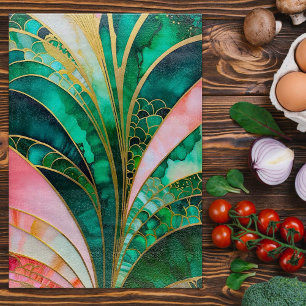 Planche À Découper Carte à découper Art Déco colorée