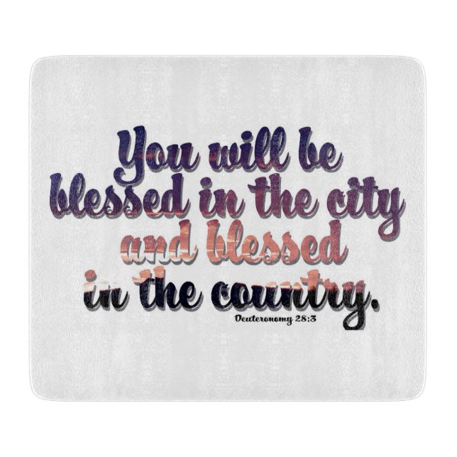 Planche À Découper Carte à découper bienheureuse  (Devant)