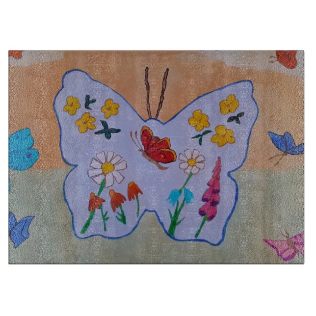 Planche À Découper Carte à découper de rêve papillon (Devant)