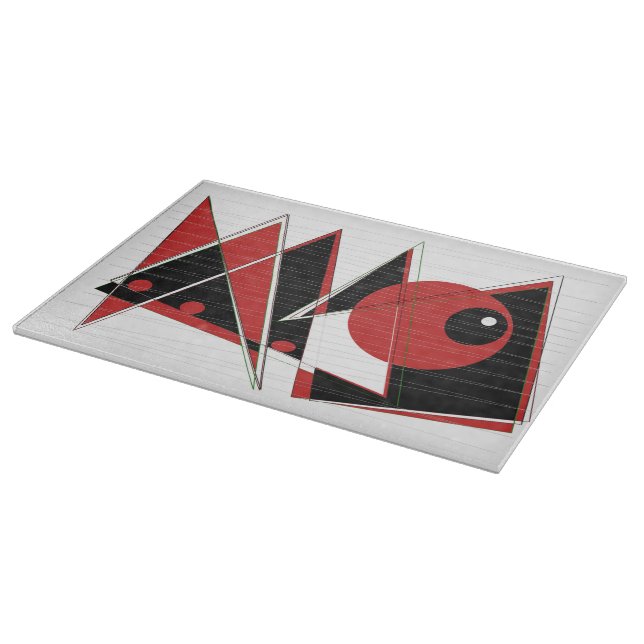 Planche À Découper Carte à découper en verre à oeil rouge (Coin)
