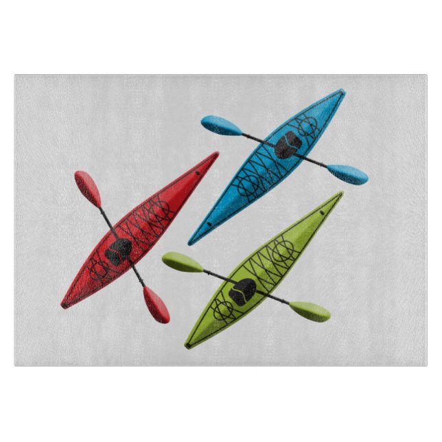 Planche À Découper Carte à découper Kayaks (Devant)
