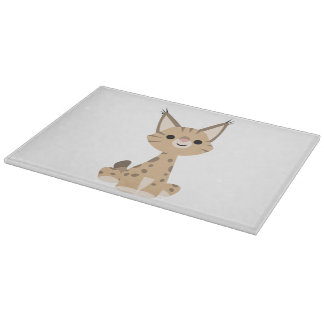 Planche À Découper Carte à découper Lynx Cartoon