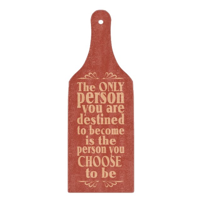 Planche À Découper Carte à découper MOtivational CHOIX (Devant)